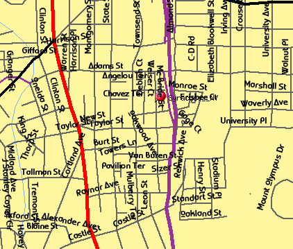 Syracuse NY Street Map - New York State NYS