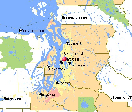 Seattle Washington Map