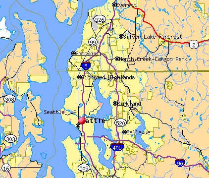 Seattle Washington Map