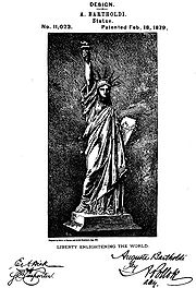 Bartholdi's design patent