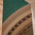 Decorative details on the main concourse ceiling and columns of the Grand Central Terminal, New York City ny nyc.