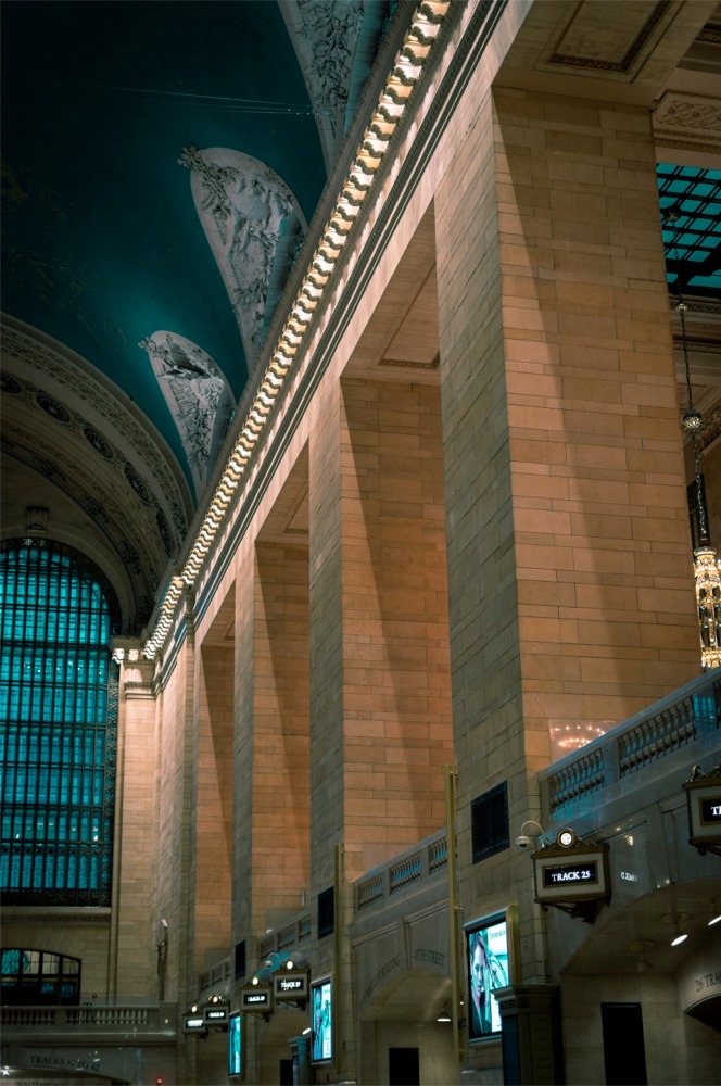 Columns of the main concourse of Grand Central Terminal, New York City ny nyc
