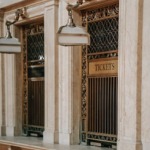 This photograph shows ticket windows in the main concourse of Grand Central Terminal, New York City ny nyc