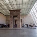 This photograph shows the Temple of Dendur at the Metropolitan Museum of Art in New York.