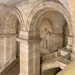 New York Public Library main branch southern staircase from Astor Hall to the 2nd floor.