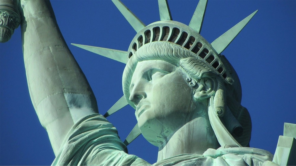 Statue of Liberty, Liberty Island, New York Harbor, NYC.