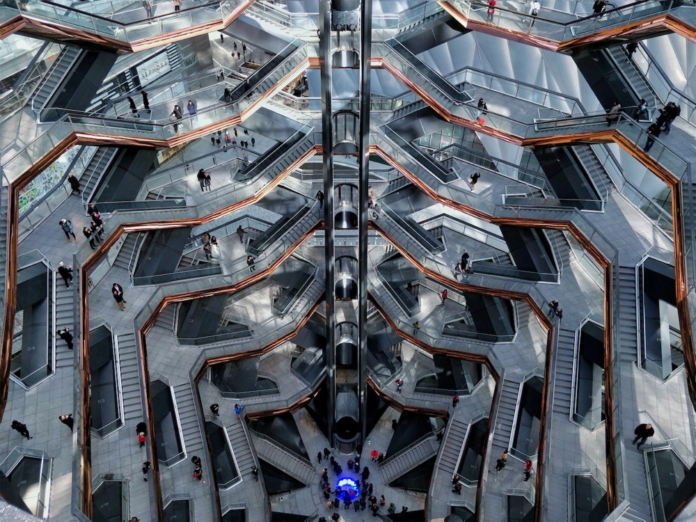 The Vessel, Hudson Yards, Manhattan, New York City.