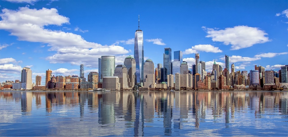 One World Trade Center, Manhattan New York Skyline.