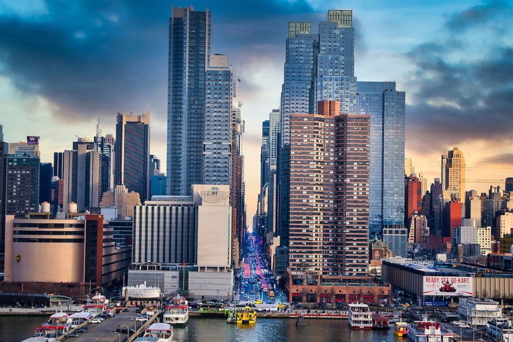 West 42nd Street Manhattan Skyline, New York City