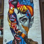 Audrey Hepburn street art by Tristan Eaton, New York.
