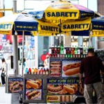 Sabrett Hot Dogs in Times Square, New York City.