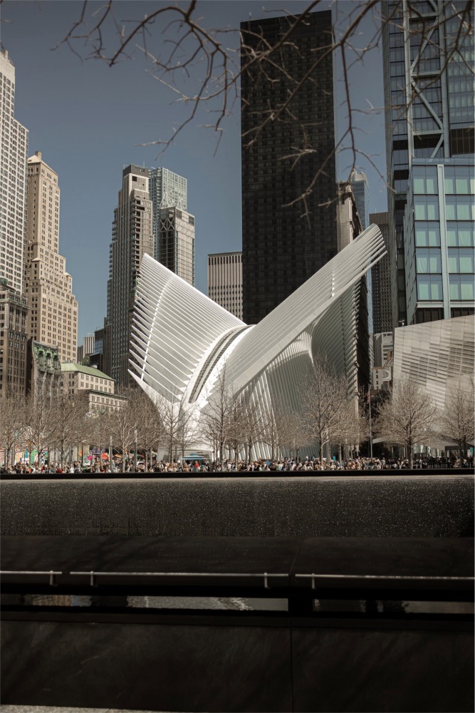 National September 11 Memorial & Museum and the Oculus Wings, New York.