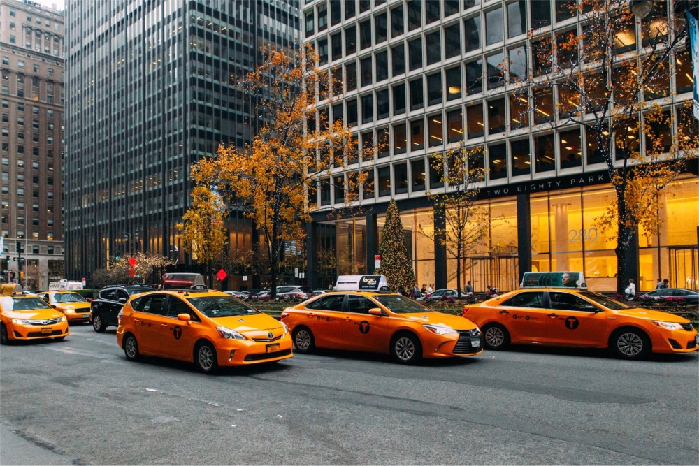 New York Yellow Cabs.