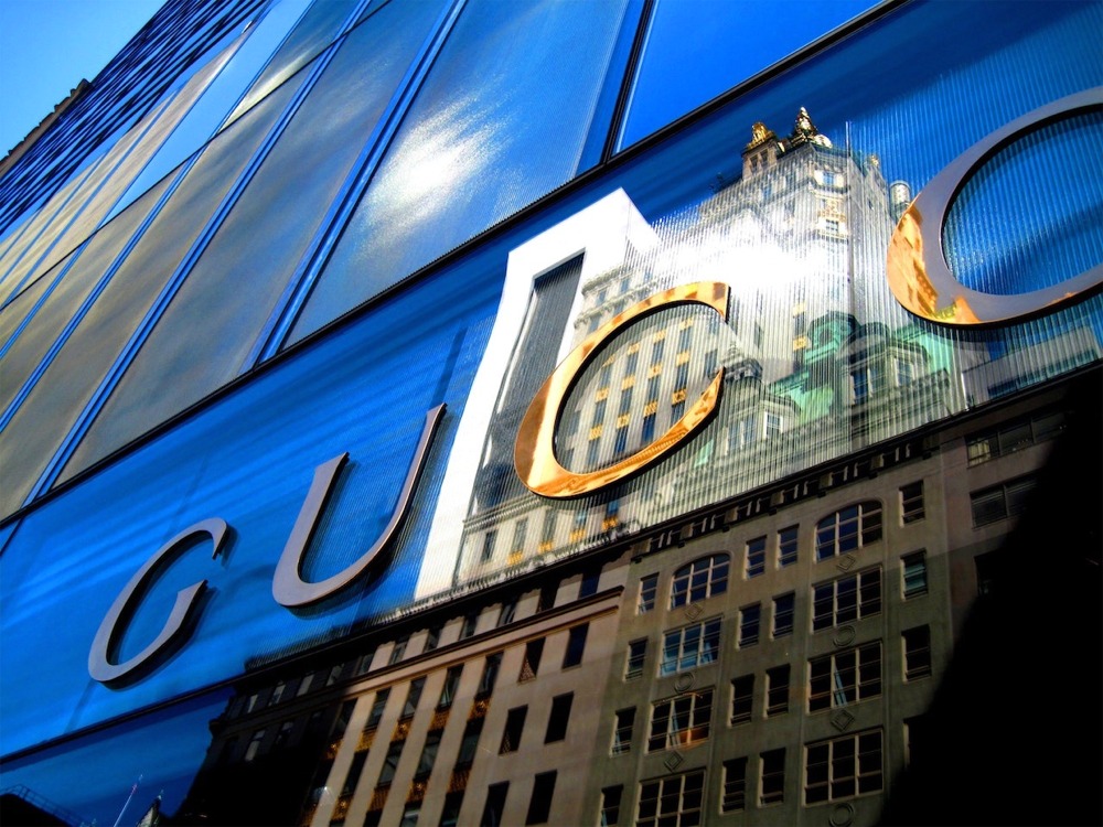 Gucci Sign in New York.
