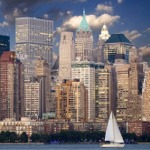 The Battery Lower Westside Manhattan Skyline.