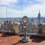 Top of The Rock at the Rockefeller Center, Manhattan, New York.