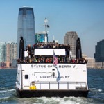 Statue of Liberty V Ferry, New York Harbor.