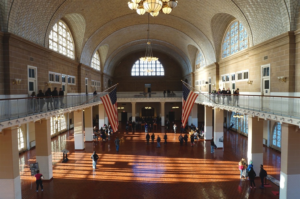 Great Hall, Ellis Island, New York.