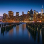 Lower Manhattan Skyline from Brooklyn Bridge Park.