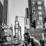 Times Square in Black and White, Manhattan, New York.