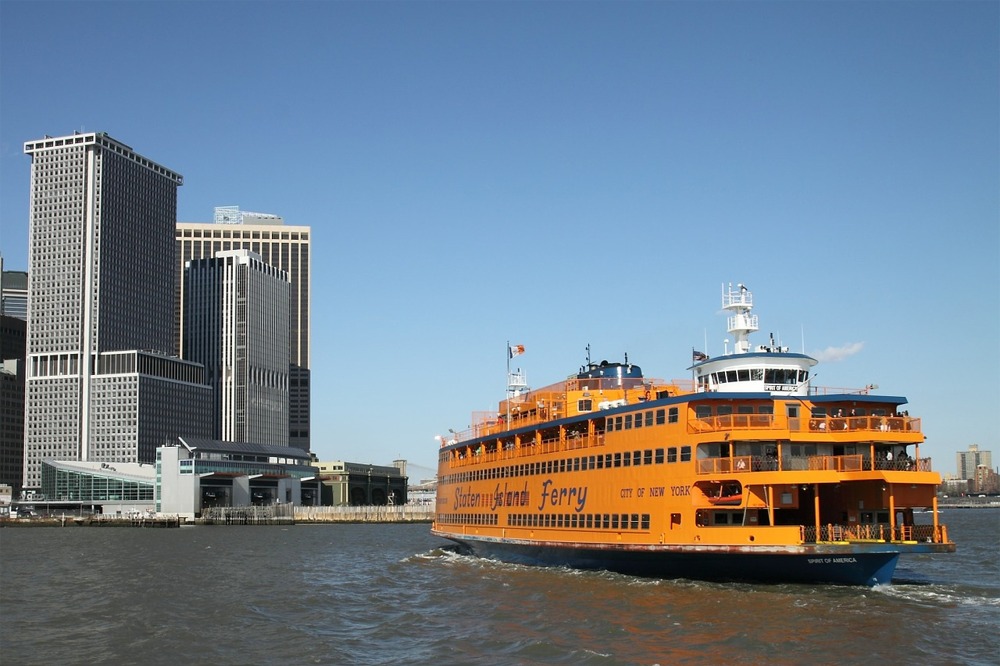 Staten Island Ferry New York Harbor.