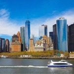 Lower Manhattan Skyline and Battery Park.