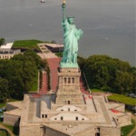 The Statue of Liberty & Fort Wood, Liberty Island, NYC.